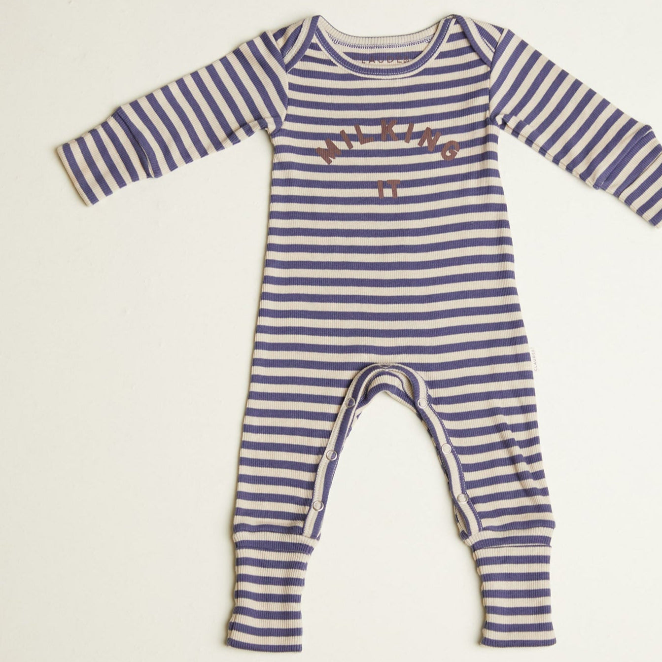 Milking It Ink Stripe Baby Onesie